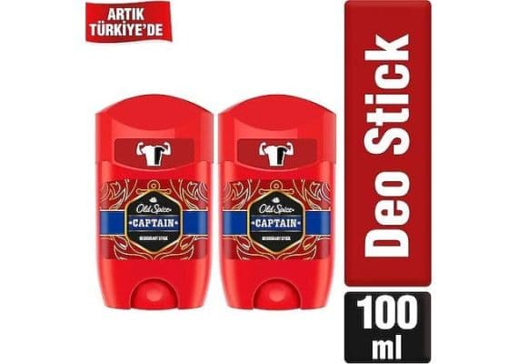 Old Spice Captain Мужской Дезодорант-стик 50 мл, 2 штуки