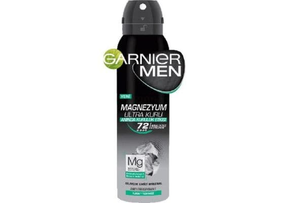 Garnier Men Mineral Magnesium Ultra Dry 150 ml Deo Spray станет на русском: Garnier Men Минерал Магний Ультра Сухой 150 мл Дезодорант-Спрей.