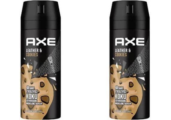 Axe Кожа и Печенье Мужской Дезодорант-Спрей 150 мл, 2 Штуки