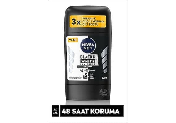 Nivea Men Black & White Invisible Original Мужской стик дезодорант 50 мл