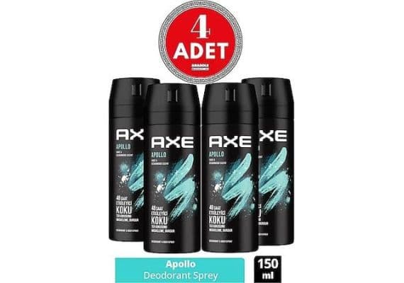 Дезодорант Axe Men Apollo 150 мл x 4 штуки