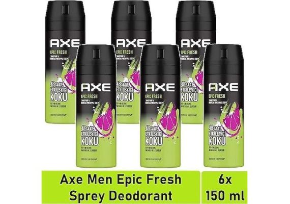 Мужской дезодорант и спрей для тела Axe Epic Fresh 150 мл х 6 штук