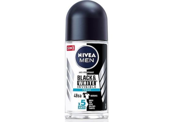 Nivea Men Черный и Белый Невидимый дезодорант-ролик для мужчин 50 мл