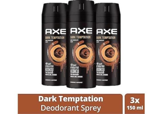 Антиперспирант-спрей Axe Dark Temptation, 150 мл, 3 штуки.