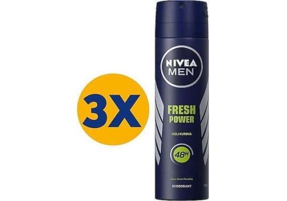 Nivea Men Fresh Power 150 мл, 3 штуки Део-спрей