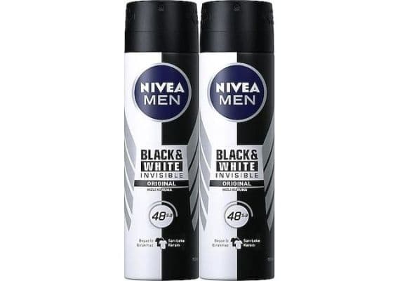 Nivea Men Invisible Black & White Original 150 мл 2 штуки дезодорант-спрей