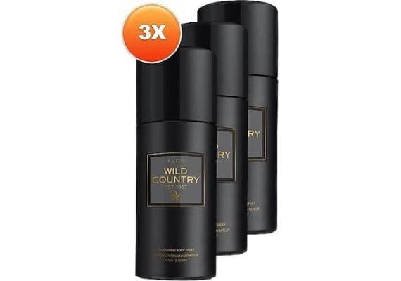 Avon Wild Country 150 мл 3 штуки дезодорант-спрей