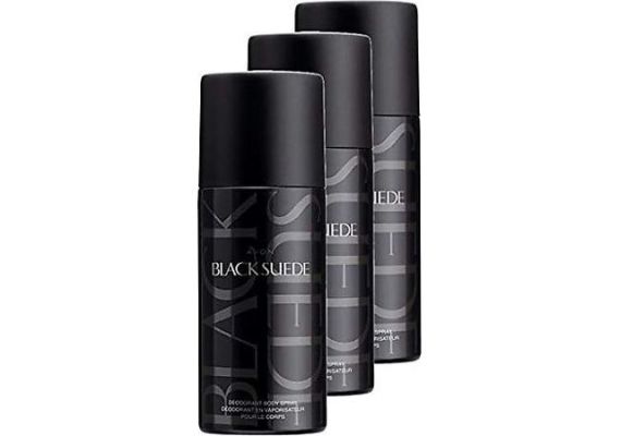 Avon Black Suede Night 150 мл 3 штуки Део Спрей