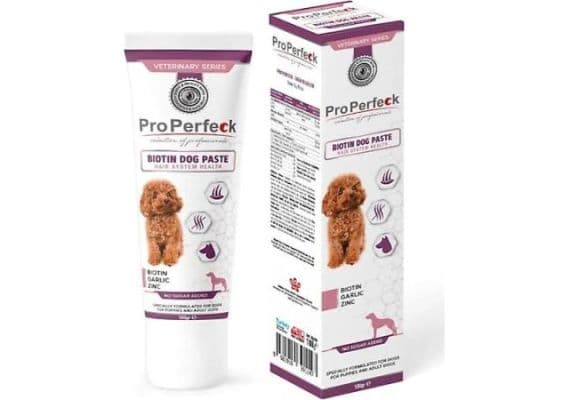 Pro Perfeck Biotin Dog Paste - паста для собак с биотином для здоровья шерсти, витамин, предотвращающий выпадение шерсти, 100 грамм.