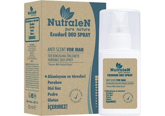 Nutralen Exudare Anti Scent Мужской Спрей-Дезодорант 50 мл