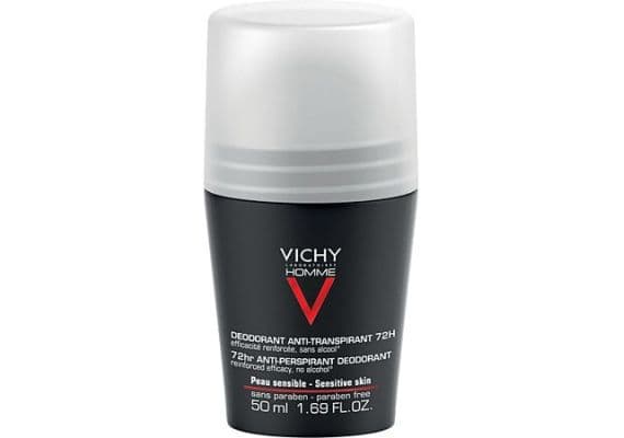 Vichy Homme Дезодорант 72H для мужчин против интенсивного потоотделения, роликовый, 50 мл