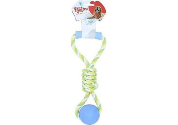 Игрушка для собак для жевания Natura Pet из пластика, с ручкой и массой, 31 см