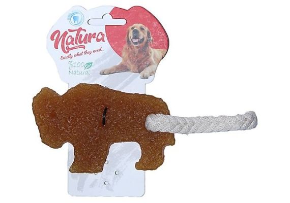 Игрушка для жевания для собак "Бизон" из натурального каучука от Natura Pet