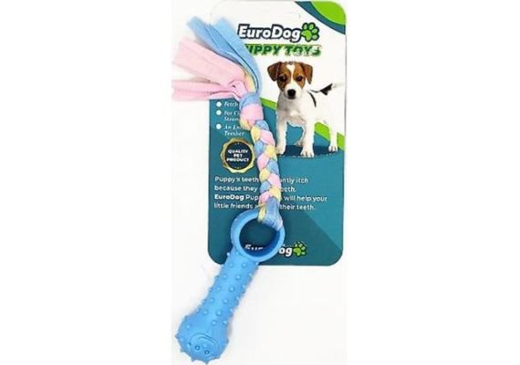 Игрушки для щенков Eurodog Маленькие синие кости для чистки зубов.