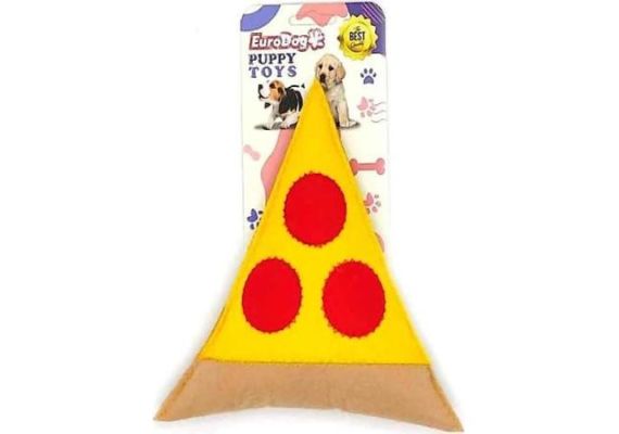 Игрушка для щенков Eurodog Pizza, игрушка для собак в виде пиццы