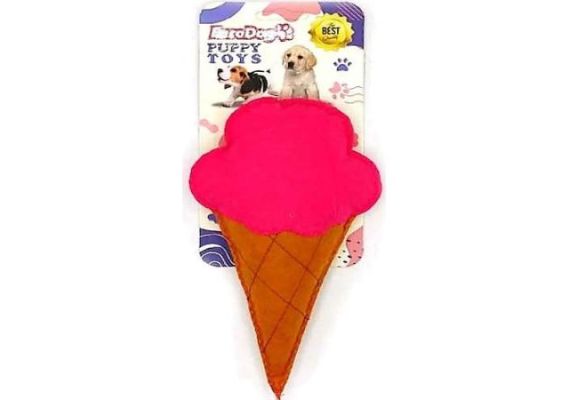 Игрушки для щенков Eurodog Puppy Pet Toys в форме мороженого фуксия для собак.