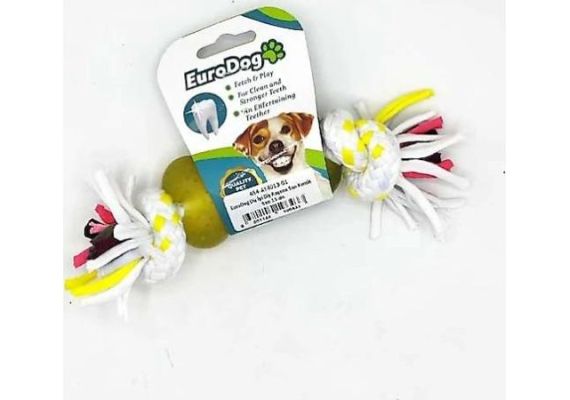 Eurodog Зубная нить для зубов, Желтая кость для чистки зубов, 15 см