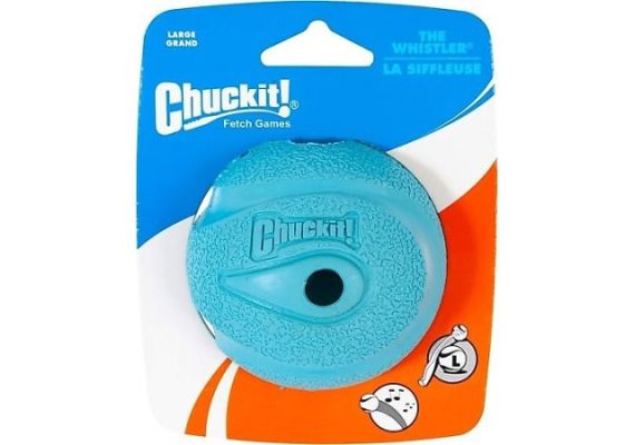 Chuckit The Whistler Одиночный игровой мяч для собак - Большой