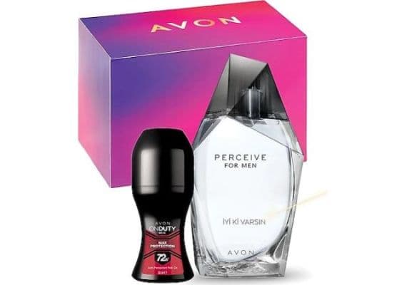 Avon İyi ki Varsın Yazılı Perceive для мужчин Подарочный Kutulu набор