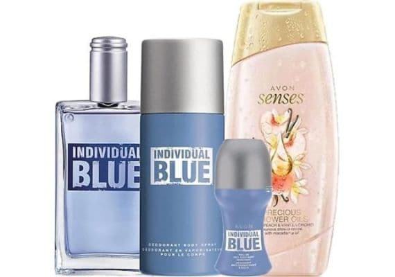 Avon Individual Blue для мужчин Rollon Дезодорант и Гель для душа