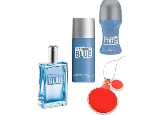 Avon İndividual Blue Туалетная вода 100 мл для мужчин 4 шт. набор