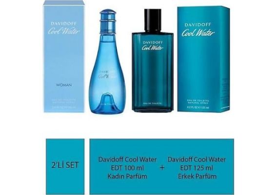 Davidoff Cool Water Туалетная вода 100 мл для женщин + Cool Water Туалетная вода 125 мл для мужчин