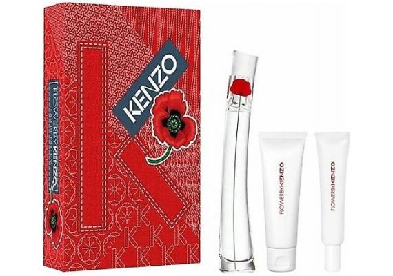 Kenzo Flower By Kenzo Парфюмированная вода для женщин 100 мл + Body Milk 75 мл + Гель для душа 75 мл