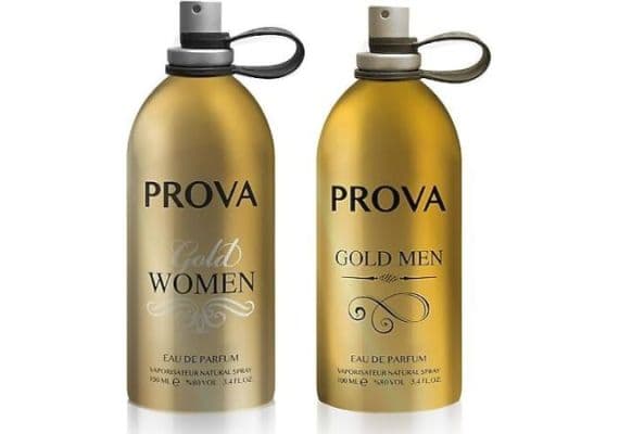 Prova Gold Women и Gold Men для женщин и для мужчин Парфюмированная вода 2 X 100 мл