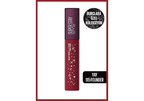 Maybelline New York Super Stay Matte Ink Zodiac Жидкая матовая помада 115 Founder