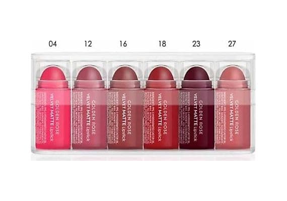 Golden Rose 6'lı Mini Velvet Matte Lipstick Mix2 мини матовая помада Velvet 6 шт.