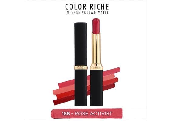 L'Oréal Paris Color Riche Intense Volume матовая губная помада 188 Rose Activist, Варианты: 188 Rose Activist