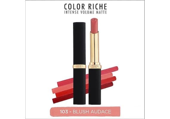 L'Oreal Paris Color Riche Intense Volume матовая губная помада 103 Blush Audace, Варианты: 103 Blush Audace