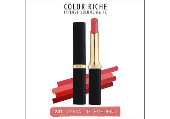 L'Oréal Paris Color Riche Intense Volume матовая губная помада 241 Coral Irreverent, Варианты: 241 Coral Irreverent