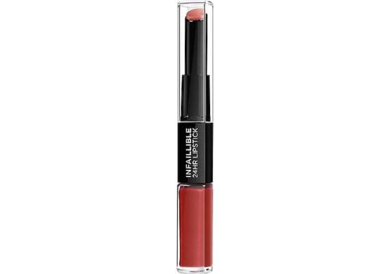 L'Oreal Paris Infaillible 2 Steps Lipstick 24 часа стойкая 506 Red Infaillible Жидкая помада, Варианты: 506 Red Infaillible