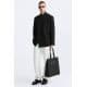 Zara   zip-up tote 