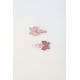 Zara Pack of two shiny butterfly hair clips 