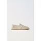 Zara Кожаные мокасины из джута , Цвет: Коричневый, Размер: 30 (18,9 см)