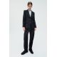 Zara Брюки с высокой талией и передними выточками, Цвет: Синий, Размер: XS