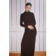 Zara Платье миди с драпировкой , Цвет: Коричневый, Размер: XS