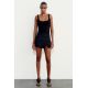 Zara Asymmetric skort , Цвет: Черный, Размер: XS