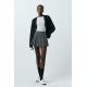 Zara Юбка с разделителем box pleat skort , Цвет: Серый, Размер: XS