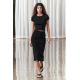 Zara Вязаная юбка midi с подшивкой , Цвет: Черный, Размер: XS