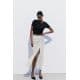 Zara Юбка миди в горошек с собранными деталями , Цвет: multicolor, Размер: S