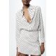 Zara Юбка-мини коллекции zw в полоску , Цвет: Белый, Размер: M