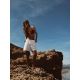 Zara Денимовые бермуды с высокой посадкой в стиле "мом фит", Цвет: Белый, Размер: 32