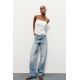 Zara Топ из атласа с завязкой на спине , Цвет: Белый, Размер: XS