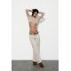 Zara Модель «knit crop top» , Цвет: Бежевый, Размер: XS