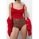 Zara Вязаный топ-бра , Цвет: Красный, Размер: S