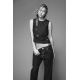 Zara Топ из денима trf с вырезами , Цвет: Синий, Размер: XS