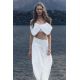 Zara Топ zw collection из поплина с бантом , Цвет: Белый, Размер: XS